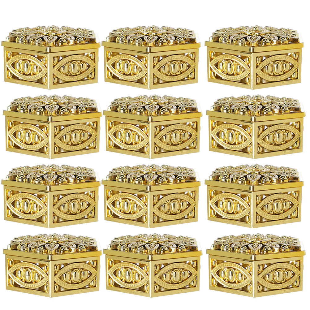 12pcs Golden Candy Boxes 6x3cm Jewelry Gift Packaging Party Favor Classic Design Candy Wrapping Box Stylish Container
12pcs Golden Candy Boxes 6x3cm Jewelry Gift Packaging Party Favor Classic Design Candy Wrapping Box Stylish Container