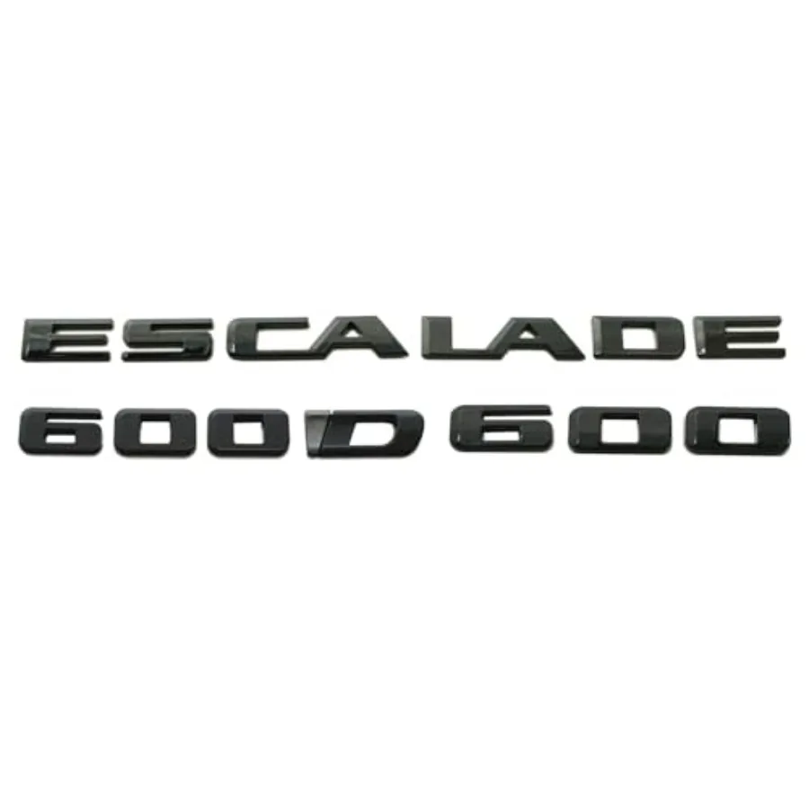 3Pcs Escalade 600 600D Rear Liftgate Emblems Car Badge Letter 84787581 86543262 Compatible with 2021-2025 Escalade Glossy Black
3Pcs Escalade 600 600D Rear Liftgate Emblems Car Badge Letter 84787581 86543262 Compatible with 2021-2025 Escalade Glossy Black