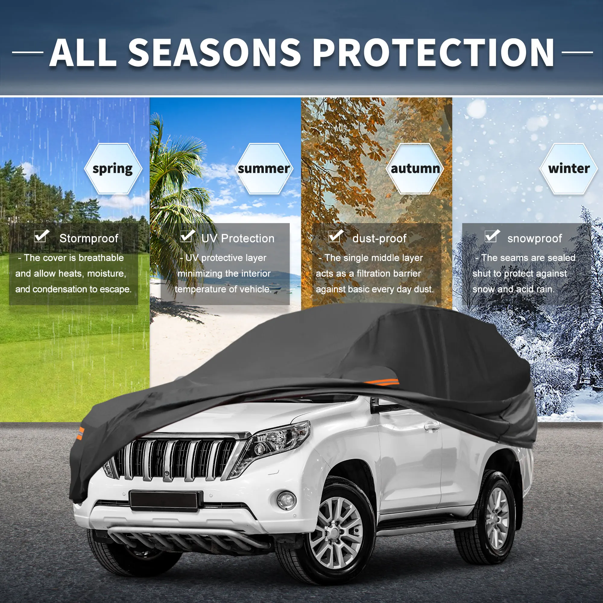 Автомобильный чехол Uxcell с левой боковой молнией, алюминиевая пленка для Toyota Land Cruiser
Автомобильный чехол Uxcell с левой боковой молнией, алюминиевая пленка для Toyota Land Cruiser