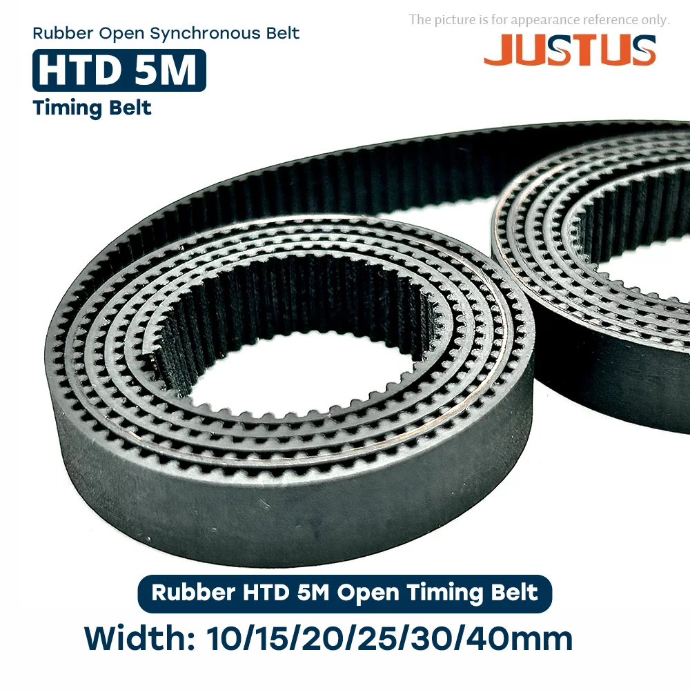 HTD 5M Rubber Open-Ended Timing Belt Transmission Belts Width 10/15/20/25/30/40mm For 3D Printer Etc
HTD 5M Rubber Open-Ended Timing Belt Transmission Belts Width 10/15/20/25/30/40mm For 3D Printer Etc