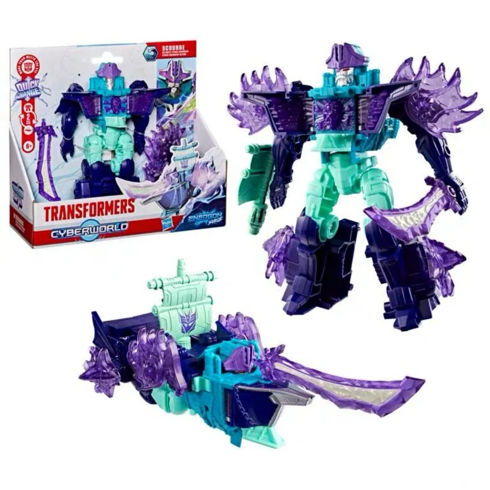 Hasbro Transformers Cyberworld Energon Surge Ultimate Cyber Changers Scourge Figure G2163
Hasbro Transformers Cyberworld Energon Surge Ultimate Cyber Changers Scourge Figure G2163