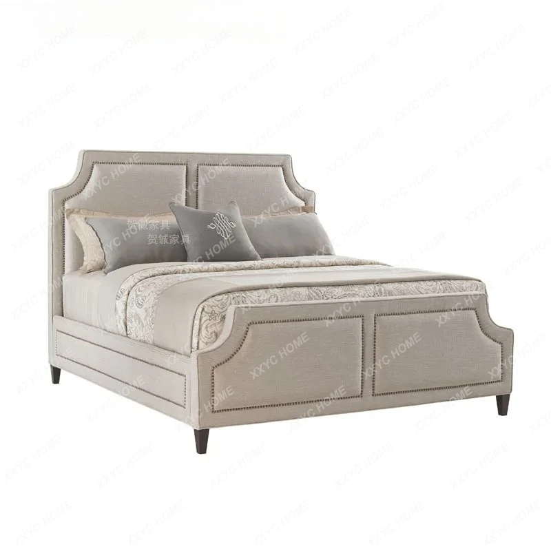 LLight luxury fabric double bed, simple modern small apartment master bedroom Internet celebrity bed
LLight luxury fabric double bed, simple modern small apartment master bedroom Internet celebrity bed