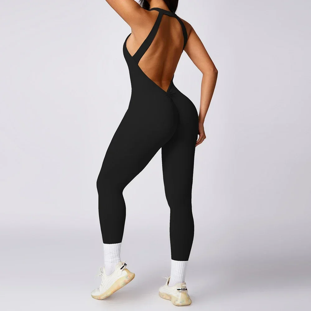 Sexy Hollow Scrunch Sporty Jumpsuits Push Up Women Sportswear One Piece Yoga Jump Suits Gym Outfit Female Fitness Overalls Black
Sexy Hollow Scrunch Sporty Jumpsuits Push Up Women Sportswear One Piece Yoga Jump Suits Gym Outfit Female Fitness Overalls Black