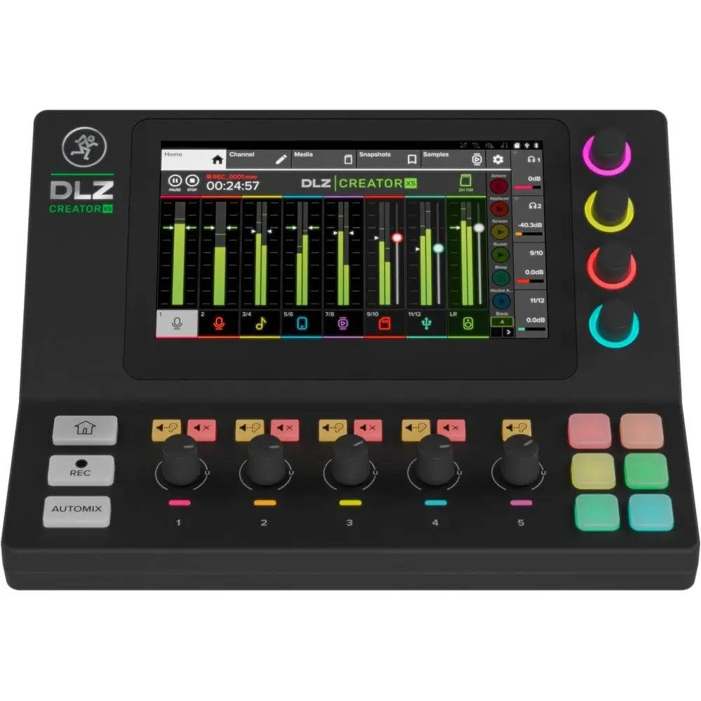 DLZ Creator XS Adaptive Digital Mixer or Podcasting, Streaming and YouTube with User es, Mix Agent Technology, Auto Mix, Onyx80
DLZ Creator XS Adaptive Digital Mixer or Podcasting, Streaming and YouTube with User es, Mix Agent Technology, Auto Mix, Onyx80