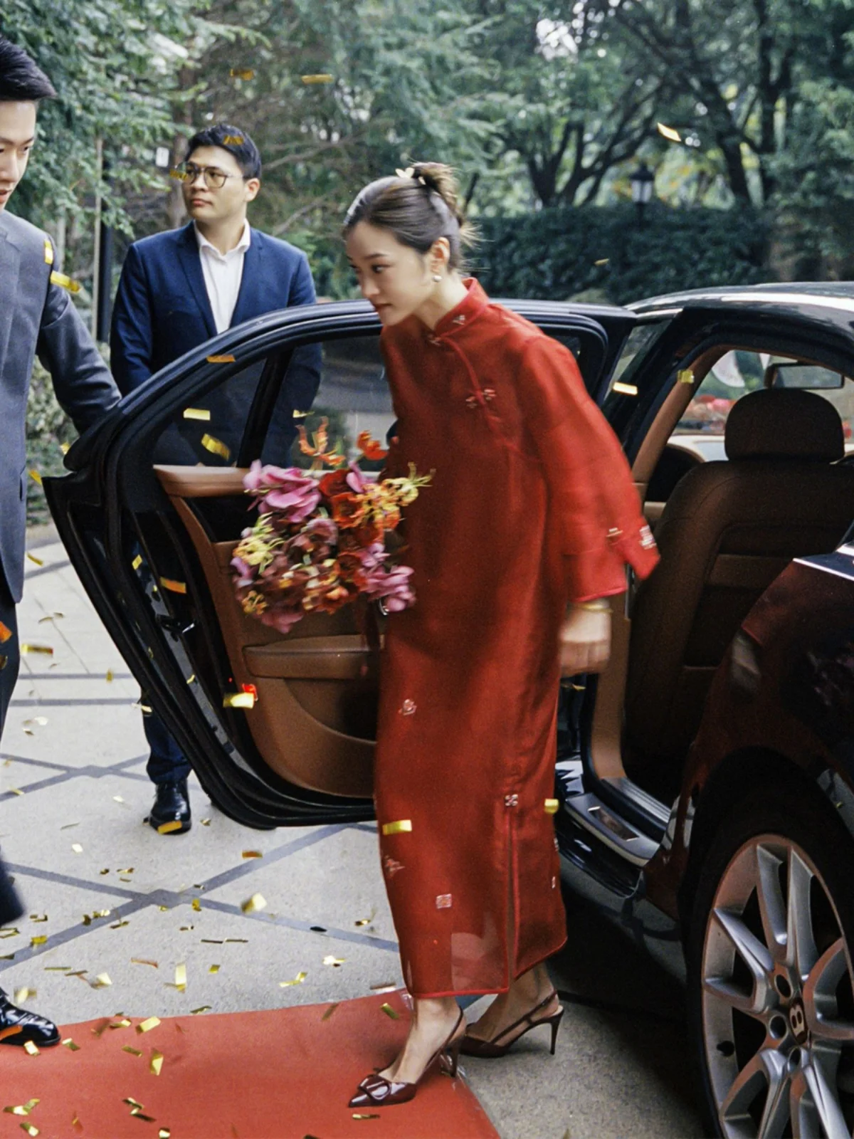 Elegant Red Wedding Dress Early Spring New Chinese Style Women's Dress Formal Ceremony Engagement Party Long Straight Skirt
Elegant Red Wedding Dress Early Spring New Chinese Style Women's Dress Formal Ceremony Engagement Party Long Straight Skirt