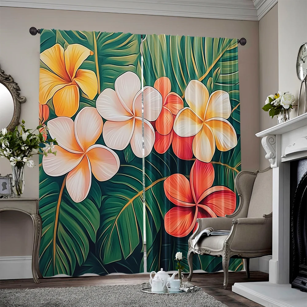 2pcs, 2D flat printing Window Curtains Tropical Flowers Leaves Art Light Filter Holiday Decorations Suitable for Party Decor
2pcs, 2D flat printing Window Curtains Tropical Flowers Leaves Art Light Filter Holiday Decorations Suitable for Party Decor
