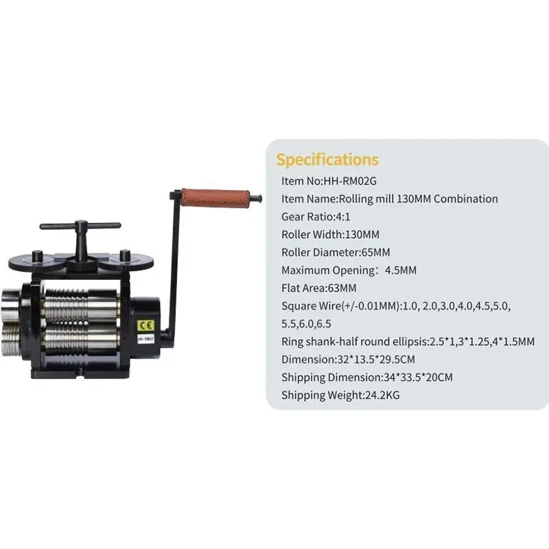 2026 All New 90mm-130mm PEPE Roller Machine for Making Jewelry, Flat Rolling Mill, Flat Square and Half Round Sheet
2026 All New 90mm-130mm PEPE Roller Machine for Making Jewelry, Flat Rolling Mill, Flat Square and Half Round Sheet