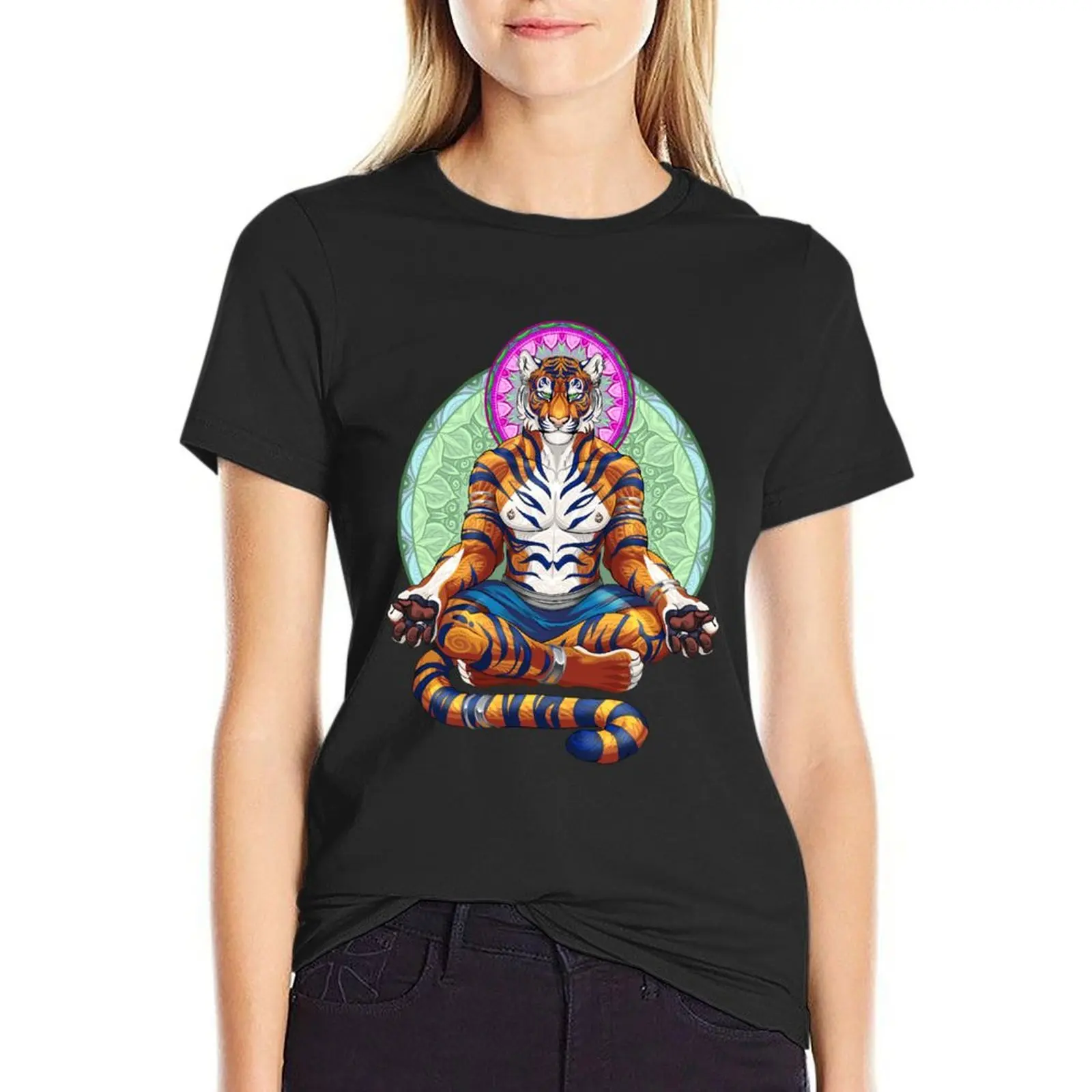 Meditations I Tiger Man T-Shirt Female clothing summer tops animal print shirt for girls Women's t-shirt
Meditations I Tiger Man T-Shirt Female clothing summer tops animal print shirt for girls Women's t-shirt