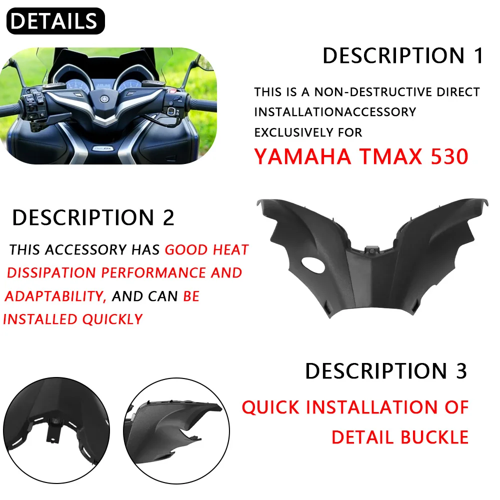 MTKRACING For YAMAHA TMAX 530 2017 2018 2019 Motorcycle Acsessories Handlebar Lower Cover
MTKRACING For YAMAHA TMAX 530 2017 2018 2019 Motorcycle Acsessories Handlebar Lower Cover