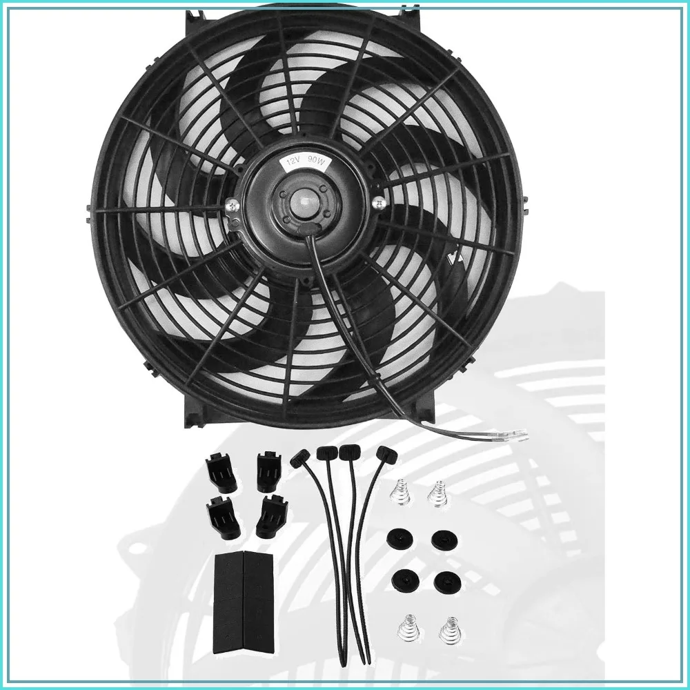 12V 12 Inch Slim Electric Radiator Cooling Fan Puller 800 CFM Black
12V 12 Inch Slim Electric Radiator Cooling Fan Puller 800 CFM Black
