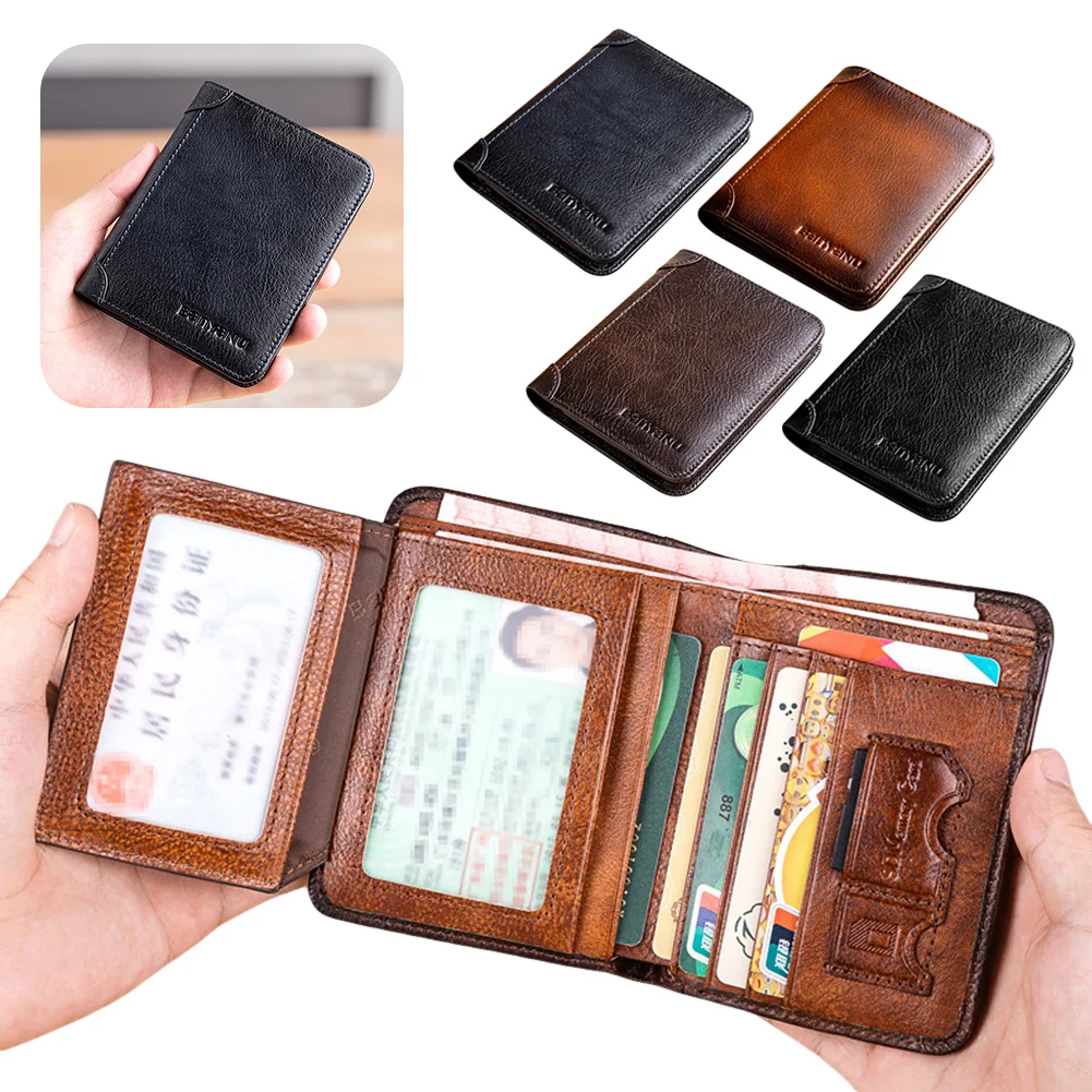 Men's Wallet RFIDs Anti-Theft Ultra-Thin Short Leather Wallet Foldable Cash Coin Storage Oragniser,Male Card Holder,Men Present
Men's Wallet RFIDs Anti-Theft Ultra-Thin Short Leather Wallet Foldable Cash Coin Storage Oragniser,Male Card Holder,Men Present