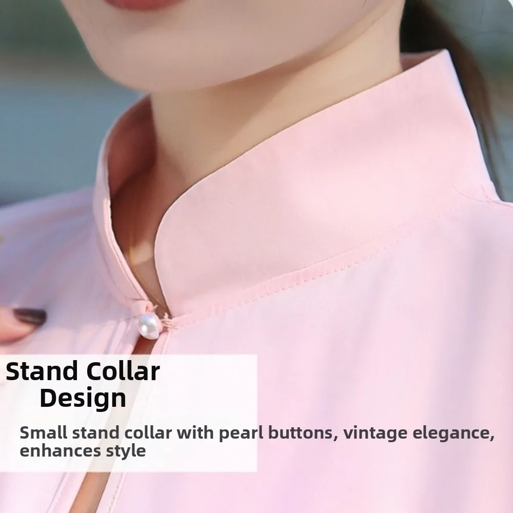 Solid Color Sunscreen Shawl Long Sleeve Ice Silk Sun Protection Clothing Breathable Thin Fabric Sunshade Cloak Sun Protection
Solid Color Sunscreen Shawl Long Sleeve Ice Silk Sun Protection Clothing Breathable Thin Fabric Sunshade Cloak Sun Protection