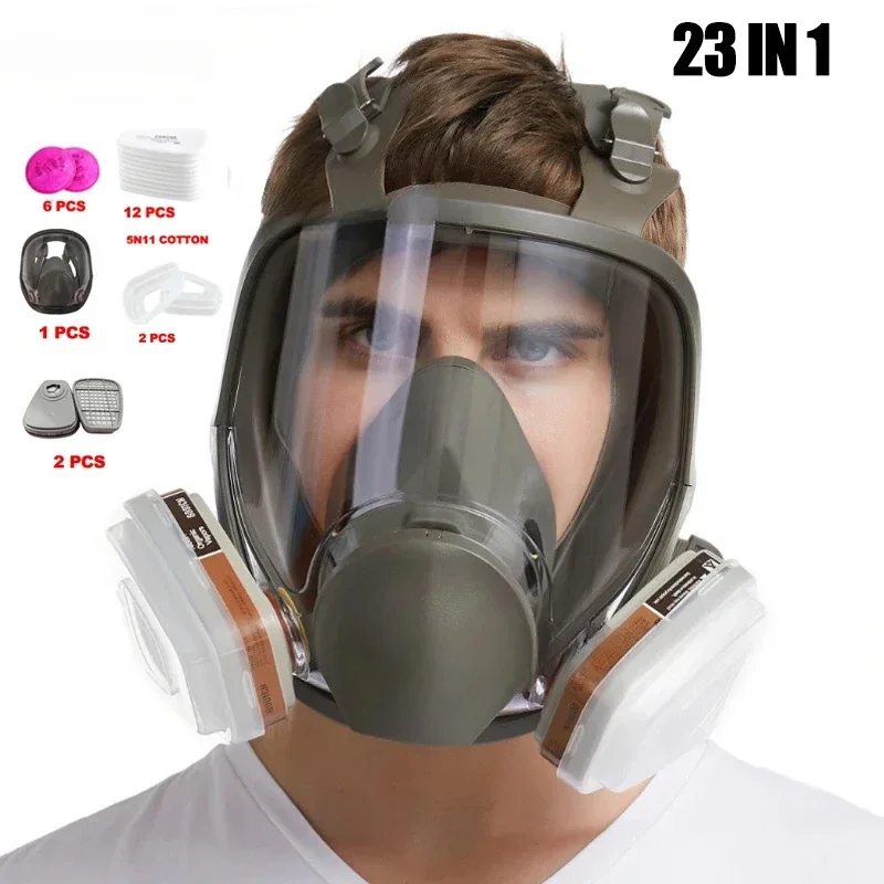 6800 Full Face Gas Mask Industrial Respirator Spray Protective New Type Formaldehyde Protection Chemical Safety Gear
6800 Full Face Gas Mask Industrial Respirator Spray Protective New Type Formaldehyde Protection Chemical Safety Gear