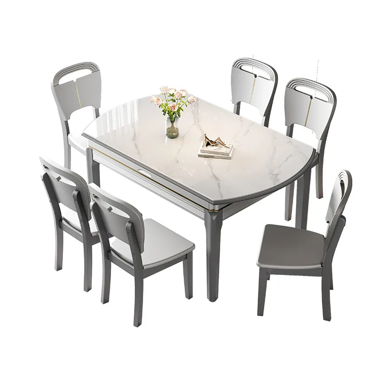 Rock slab dining table and chair combination, light luxury for home use, modern simplicity, eating table, retractable folding
Rock slab dining table and chair combination, light luxury for home use, modern simplicity, eating table, retractable folding