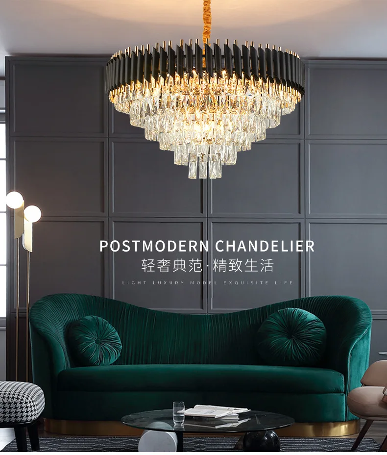 Light Luxury Crystal Modern High-end Hall Living Room Light Room Dining Room Light Creative Personality Chandelier
Light Luxury Crystal Modern High-end Hall Living Room Light Room Dining Room Light Creative Personality Chandelier