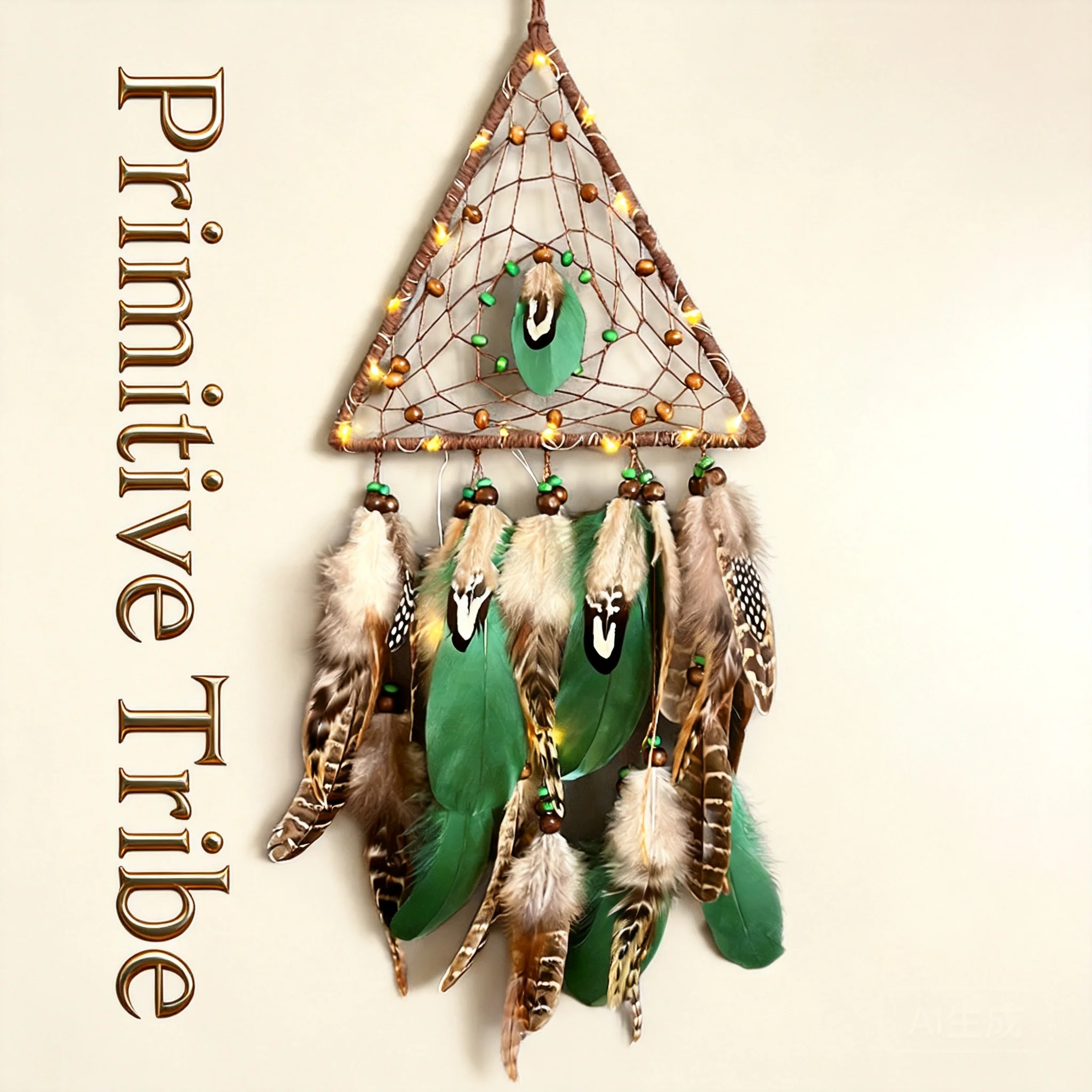 Handmade Tribal Style Triangular Dream Catcher With Natural Feathers Wooden Beads Lucky Blessing Wall Hanging Ornament For Boho
Handmade Tribal Style Triangular Dream Catcher With Natural Feathers Wooden Beads Lucky Blessing Wall Hanging Ornament For Boho