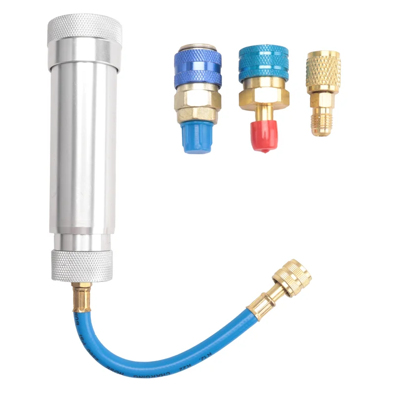 AC Oil Dye Injector Backflow Prevent Kit, With R134A & R1234YF Low Side Quick Coupler, R410A Mini Split Adapter SALES