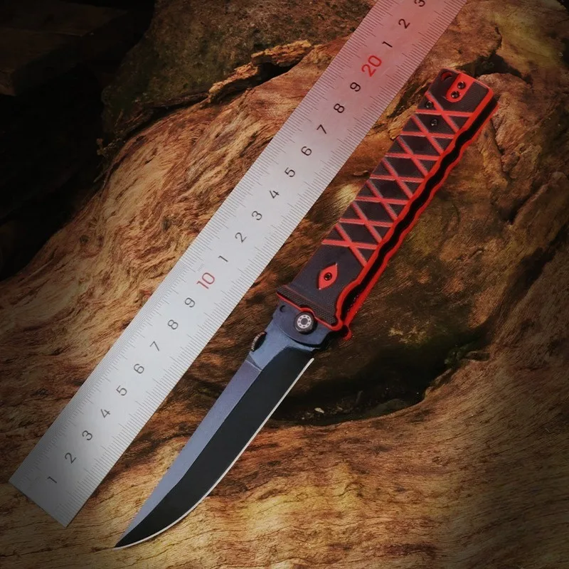 New Outdoor Camping Folding Knife 8CR13 Blade G10 Handle Pocket Survival Tactical Hunting Utility Fruit Fipper Knives CED Tools
New Outdoor Camping Folding Knife 8CR13 Blade G10 Handle Pocket Survival Tactical Hunting Utility Fruit Fipper Knives CED Tools