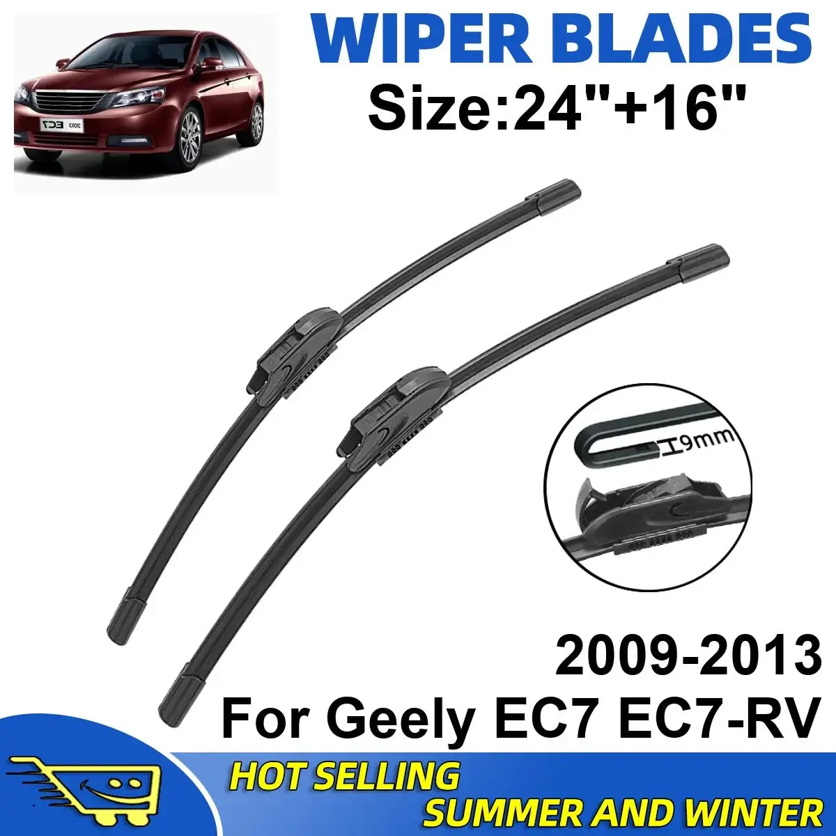2PCS Wiper Blades Set Kit For Geely EC7 EC7-RV 2009-2013 Front Windshield Brushes Windscreen Window Accessories
2PCS Wiper Blades Set Kit For Geely EC7 EC7-RV 2009-2013 Front Windshield Brushes Windscreen Window Accessories