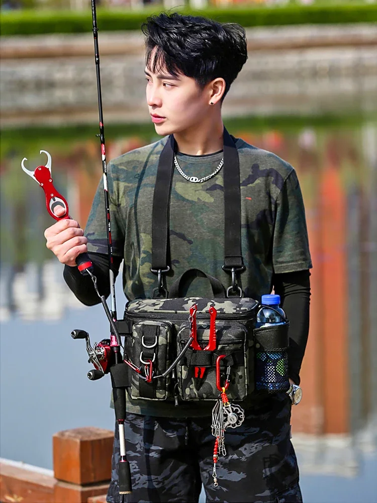 Luya fanny pack men's large-capacity outdoor multi-functional sports lightweight backpack single shoulder crossbody fishing
Luya fanny pack men's large-capacity outdoor multi-functional sports lightweight backpack single shoulder crossbody fishing