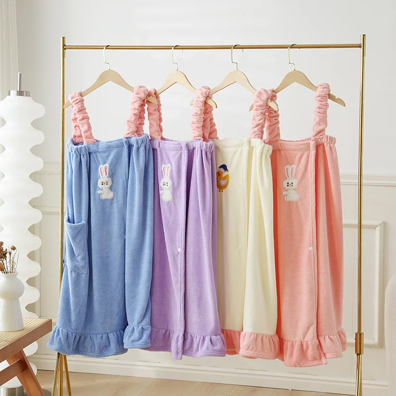 New Women's Bath Robe Absorbent Coral Fleece Sleeveless Strapless Swimming Dress Style Tummy Cover Sticky Back Home Use
New Women's Bath Robe Absorbent Coral Fleece Sleeveless Strapless Swimming Dress Style Tummy Cover Sticky Back Home Use