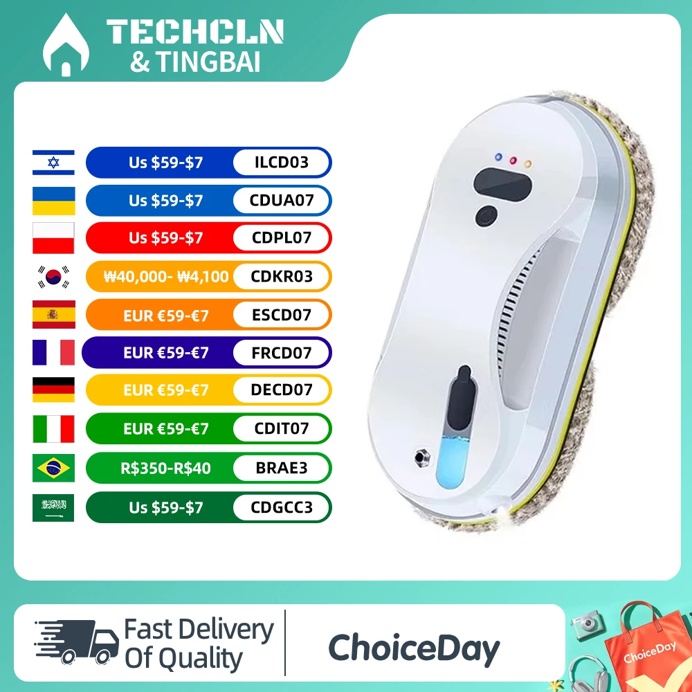 Intelligent Window Cleaning Robot Ultrasonic Atomization Water Spray 5600Pa Super Suction
Intelligent Window Cleaning Robot Ultrasonic Atomization Water Spray 5600Pa Super Suction