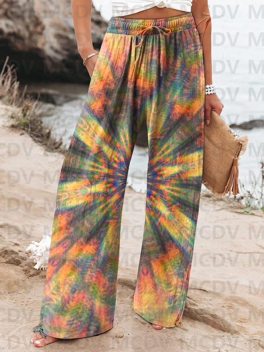 Women's Retro Colorful Radial Print Linen Casual Pants 3D Printed Women's Casual Pants
Women's Retro Colorful Radial Print Linen Casual Pants 3D Printed Women's Casual Pants