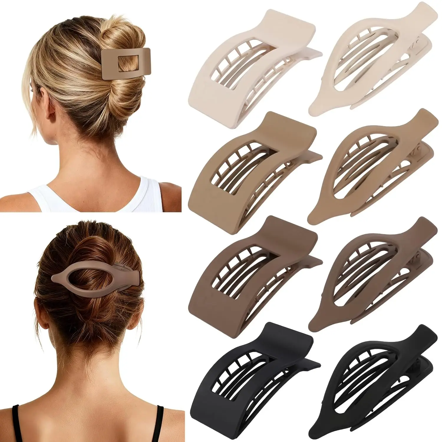 8Pcs French Flat Hair Clips for Women 2 Styles Claw Clips for Girls Matte Flat Hair Claw Clips for
8Pcs French Flat Hair Clips for Women 2 Styles Claw Clips for Girls Matte Flat Hair Claw Clips for