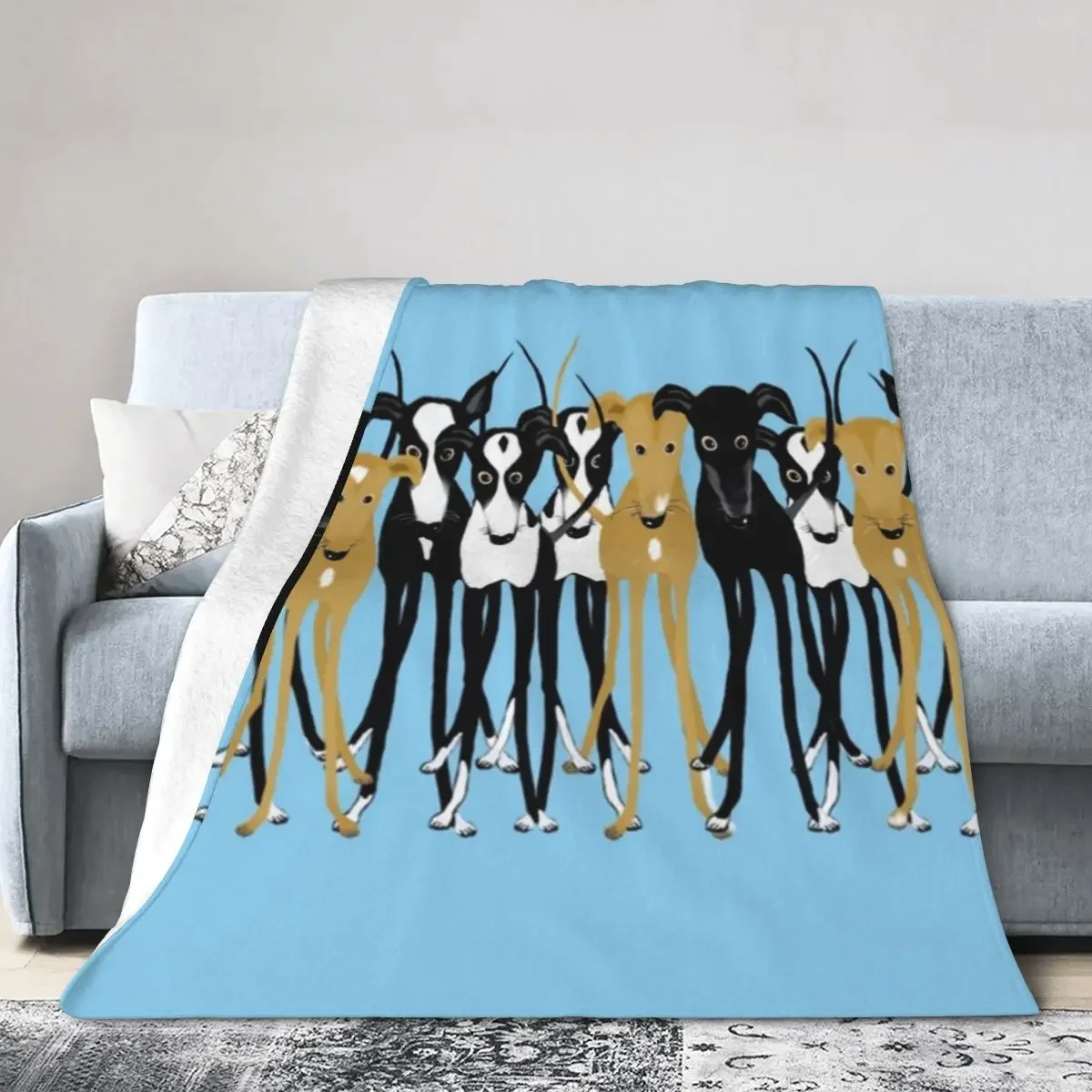 Greyhound Gathering Blankets Soft Warm Flannel Throw Blanket Cover for Bed Living room Picnic Travel Home Sofa 
Greyhound Gathering Blankets Soft Warm Flannel Throw Blanket Cover for Bed Living room Picnic Travel Home Sofa