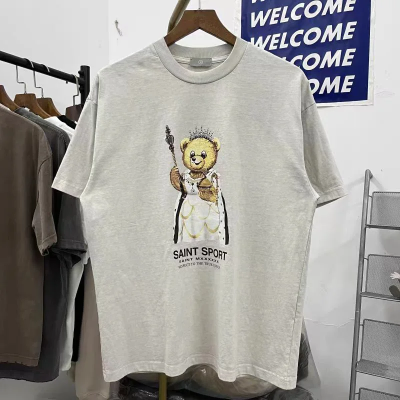 Good Quality Cotton Little Bear Princess Magic Wand Printing T Shirt Wash Retro Men Woman Loose Short Sleeve Top Tees
Good Quality Cotton Little Bear Princess Magic Wand Printing T Shirt Wash Retro Men Woman Loose Short Sleeve Top Tees