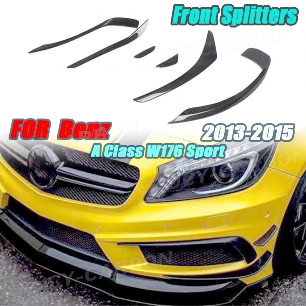 For Benz A Class W176 A180 A200 A260 Sport Carbon Fiber Front Bumper Fins Shark Canards Foglamp Trims Cover 2013 2014 2015
For Benz A Class W176 A180 A200 A260 Sport Carbon Fiber Front Bumper Fins Shark Canards Foglamp Trims Cover 2013 2014 2015