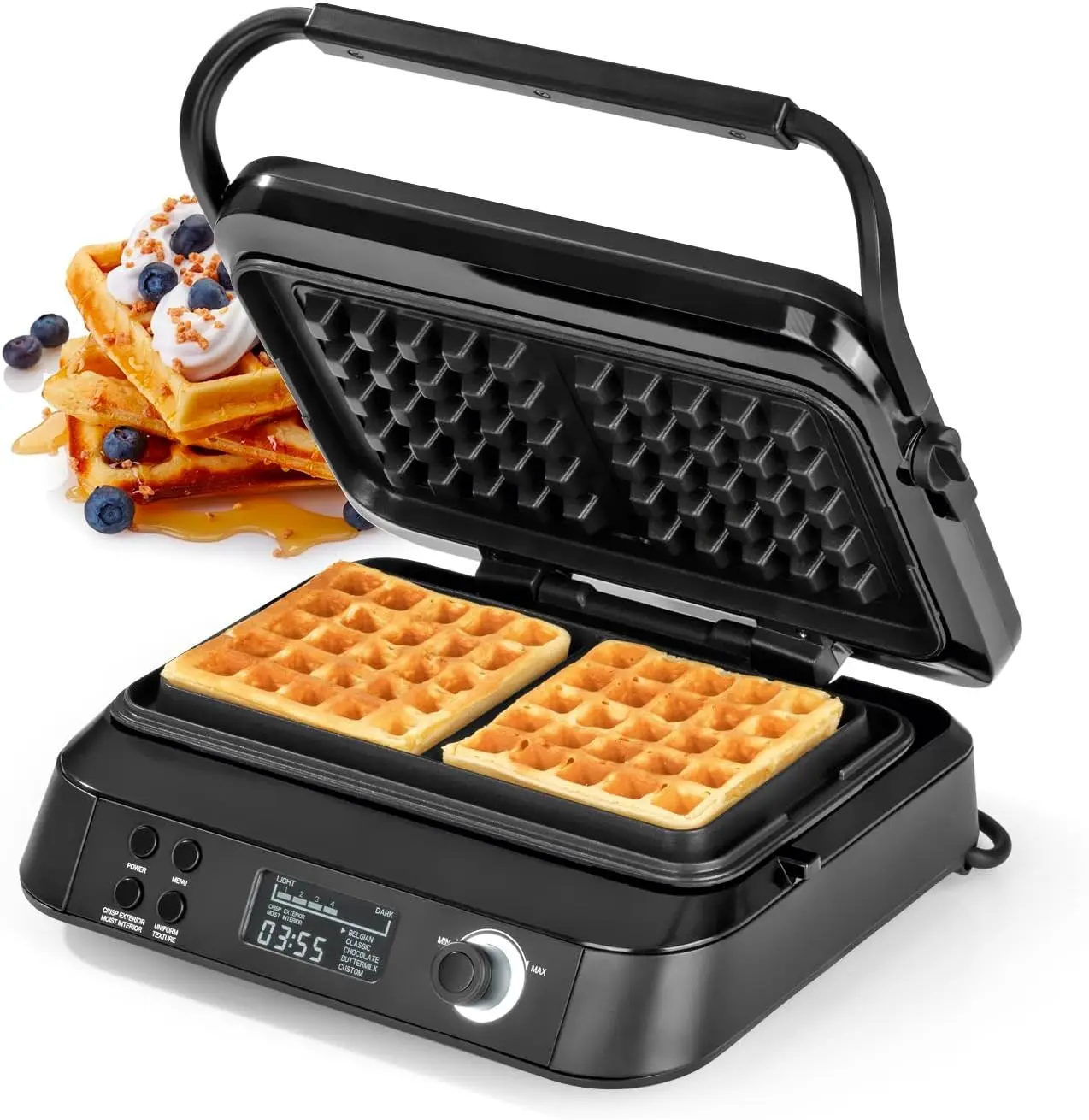 Mini 2-Slice Electric Belgian Waffle Maker Non-Stick Pop Cake Donut Iron Machine Square Mini Electric Waffle Iron Pop Cake Donut
Mini 2-Slice Electric Belgian Waffle Maker Non-Stick Pop Cake Donut Iron Machine Square Mini Electric Waffle Iron Pop Cake Donut