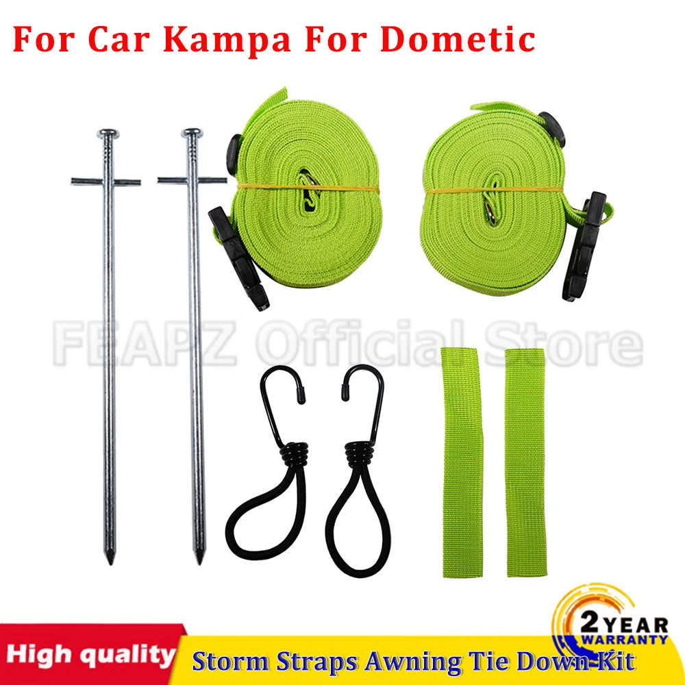 2Sets Storm Straps Awning Tie Down Kits Caravan Motorhome Green For Car Kampa For Dometic Car Accessories
2Sets Storm Straps Awning Tie Down Kits Caravan Motorhome Green For Car Kampa For Dometic Car Accessories