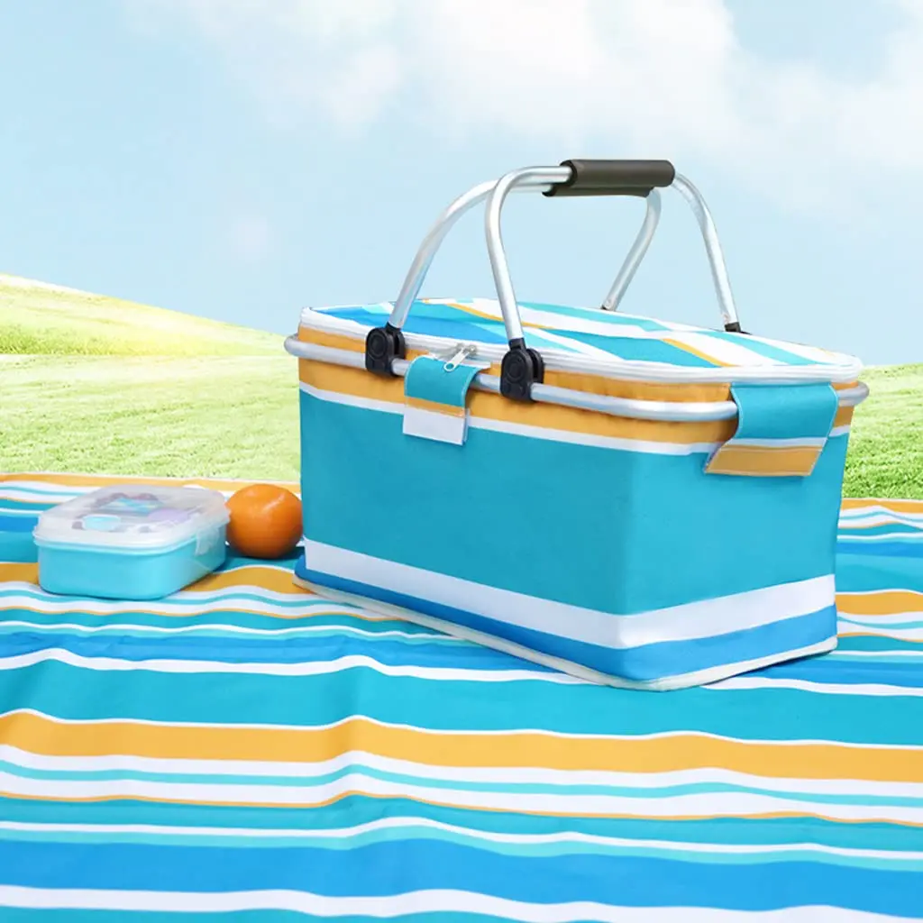 Insulated Picnic Basket,Large Capacity Foldable Lunch Bag Cooler Bag For Camping Picnics And Beach, Home Kitchen Supplies
Insulated Picnic Basket,Large Capacity Foldable Lunch Bag Cooler Bag For Camping Picnics And Beach, Home Kitchen Supplies