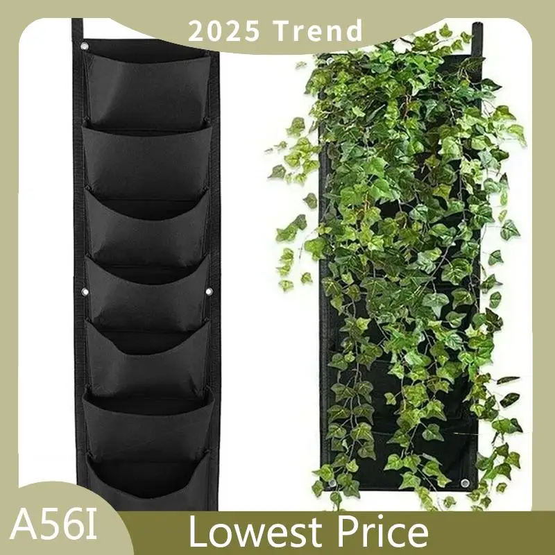 A56I Top New 7 Pockets Vertical Grow Bag Felt Wall Mount Flower Vegetable Planting Container Outdoor Indoor Garden Planter
A56I Top New 7 Pockets Vertical Grow Bag Felt Wall Mount Flower Vegetable Planting Container Outdoor Indoor Garden Planter