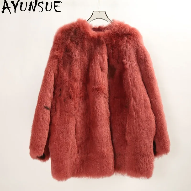 AYUNSUE Women's Shearling Coat Fashion Luxury Mid-length Jackets for Woman Lamb Wool Long Sleeve Tops Woman Clothes Ropa Mujer
AYUNSUE Women's Shearling Coat Fashion Luxury Mid-length Jackets for Woman Lamb Wool Long Sleeve Tops Woman Clothes Ropa Mujer