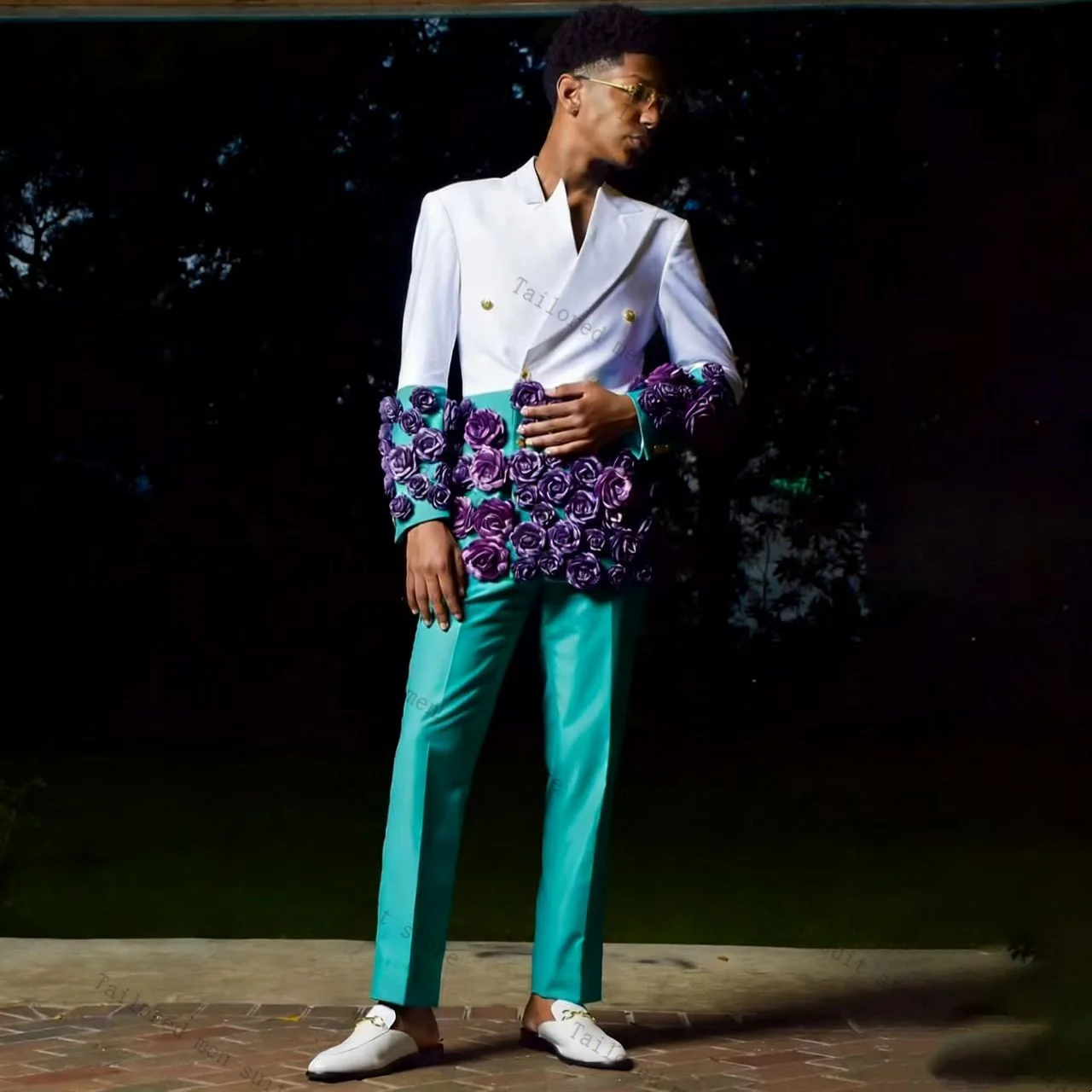 White Green Crystals Men Suits Pants Set 2 Pcs Blazer+Cotton Trousers Wedding Tuxedos Prom Jacket Formal Office Business Coat
White Green Crystals Men Suits Pants Set 2 Pcs Blazer+Cotton Trousers Wedding Tuxedos Prom Jacket Formal Office Business Coat