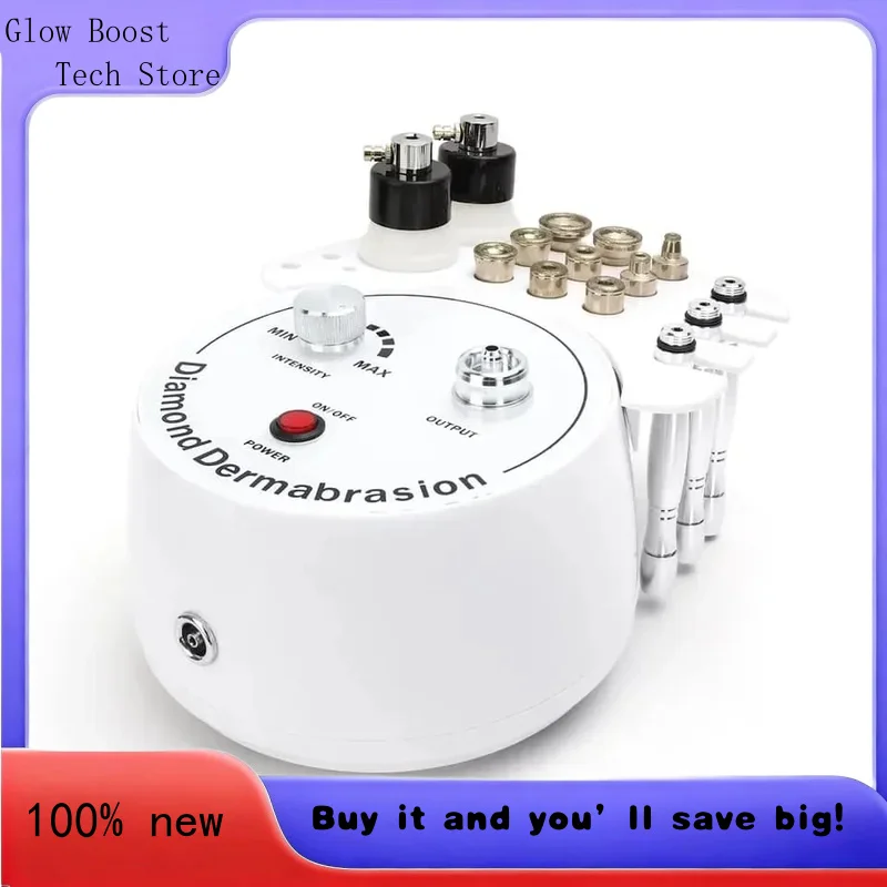Glow Dermabrasion Vacuum Sunction Spa Beauty Jet Peel Face and Body Skin Rejuvenation
Glow Dermabrasion Vacuum Sunction Spa Beauty Jet Peel Face and Body Skin Rejuvenation
