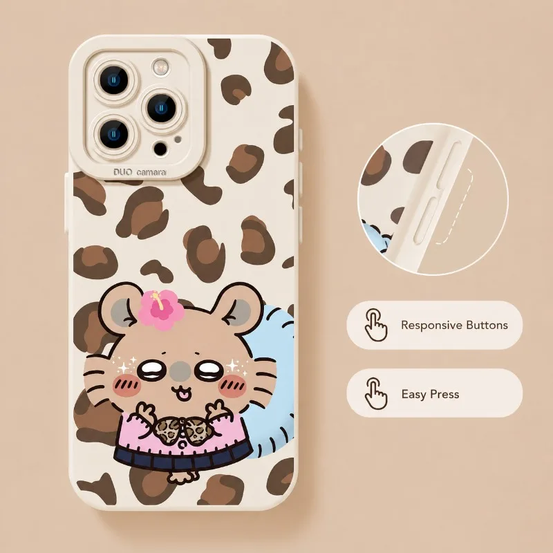 Hot Chiikawa Silicone Phone Case Protective Cover For iPhone 17 16 15 14 Anti-fall Slim Grip Responsive Buttons Precise Cutouts
Hot Chiikawa Silicone Phone Case Protective Cover For iPhone 17 16 15 14 Anti-fall Slim Grip Responsive Buttons Precise Cutouts