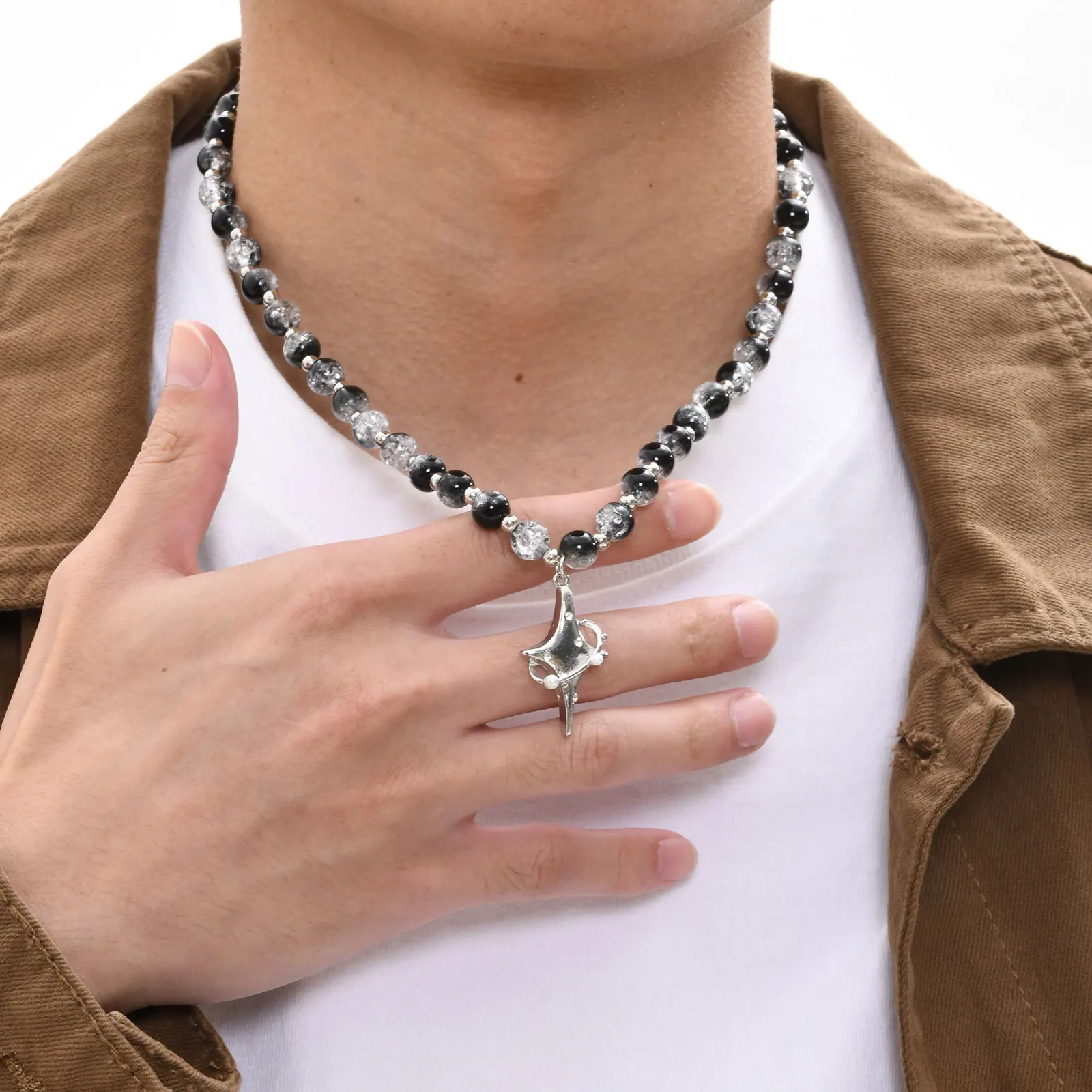 Alloy Four Stars Necklace Crack Imitation Pearl Beaded Neck Chain Star Pendant Chain Party Quadruple Star Jewelry Accessories
Alloy Four Stars Necklace Crack Imitation Pearl Beaded Neck Chain Star Pendant Chain Party Quadruple Star Jewelry Accessories