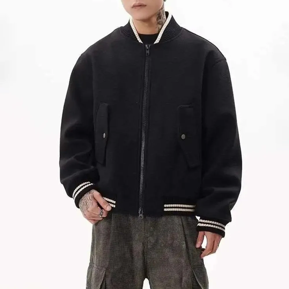 2025 Spring and Autumn New Men's Fashion Trend Wool Baseball Jacket Short Jacket Unisex American Street Loose Pilot Jacket Men
2025 Spring and Autumn New Men's Fashion Trend Wool Baseball Jacket Short Jacket Unisex American Street Loose Pilot Jacket Men