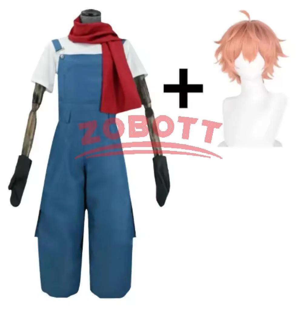 Anime Edward Eddie Mason Cosplay Costume Satsuriku No Tenshi Angels of Death Red Scarf Blue Dungarees T-shirt Set Short
Anime Edward Eddie Mason Cosplay Costume Satsuriku No Tenshi Angels of Death Red Scarf Blue Dungarees T-shirt Set Short