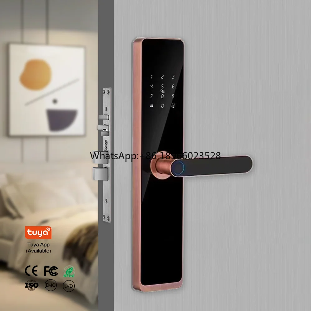 Wifi Smartphone Controlled Fingerprint Rifd Card Smart Keyless Smart Door Lock Cerradura inteligente TT Lock
Wifi Smartphone Controlled Fingerprint Rifd Card Smart Keyless Smart Door Lock Cerradura inteligente TT Lock