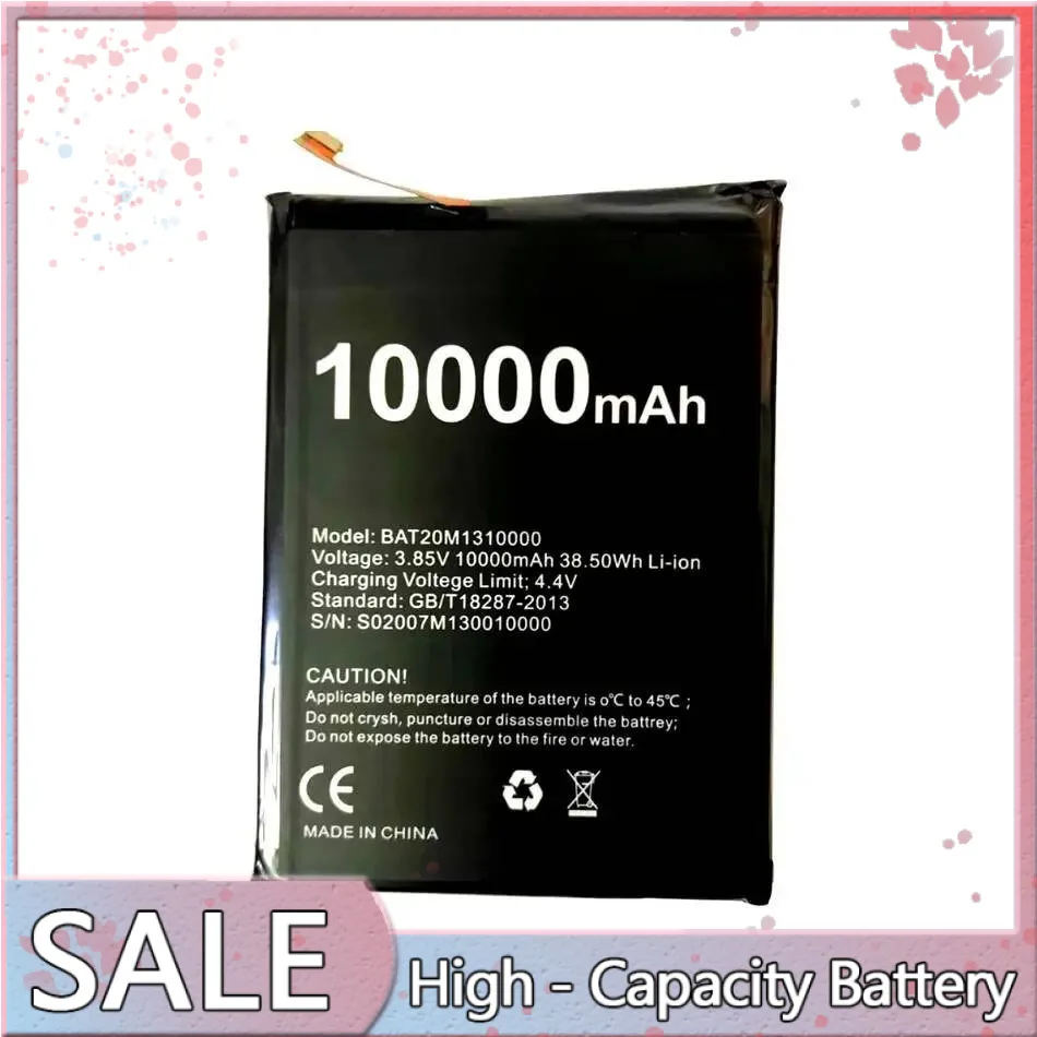 Высокоэффективный аккумулятор мобильного телефона для Doogee S88 Plus BAT20M1310000 S88 10000 мАч
Высокоэффективный аккумулятор мобильного телефона для Doogee S88 Plus BAT20M1310000 S88 10000 мАч
