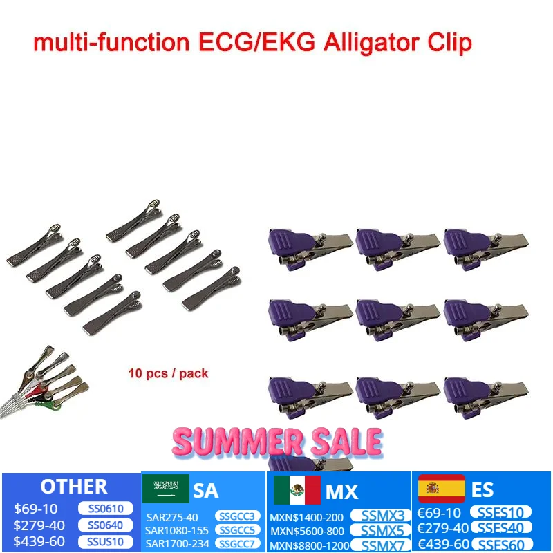 Veterinary Vet ECG EKG Electrode Clip Clamp Universal Connection Snap Button type Banana plug5/10/20/50 pcs for choice
Veterinary Vet ECG EKG Electrode Clip Clamp Universal Connection Snap Button type Banana plug5/10/20/50 pcs for choice