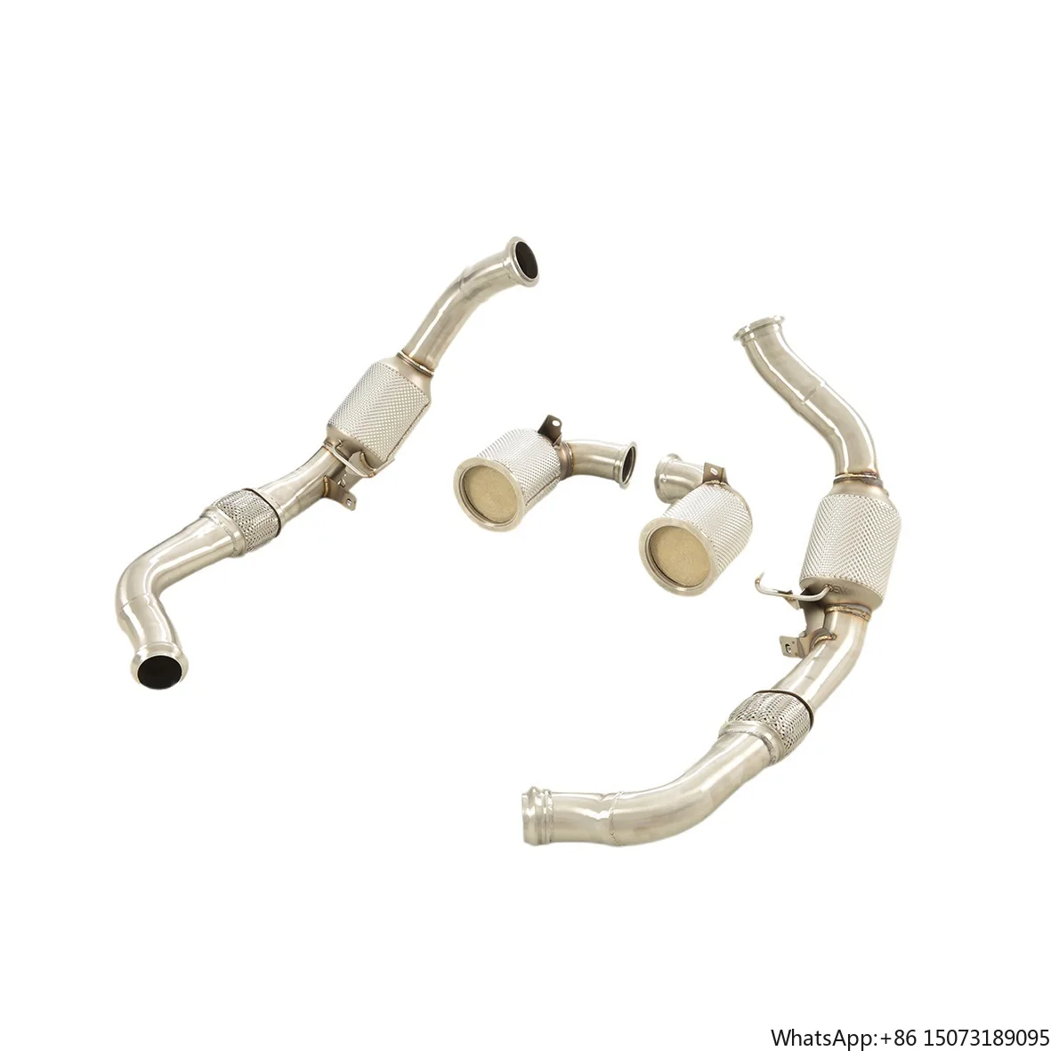 High Performance Active Sound Exhaust Muffler 300 Cells Downpipe with Heat Shield for 976
High Performance Active Sound Exhaust Muffler 300 Cells Downpipe with Heat Shield for 976