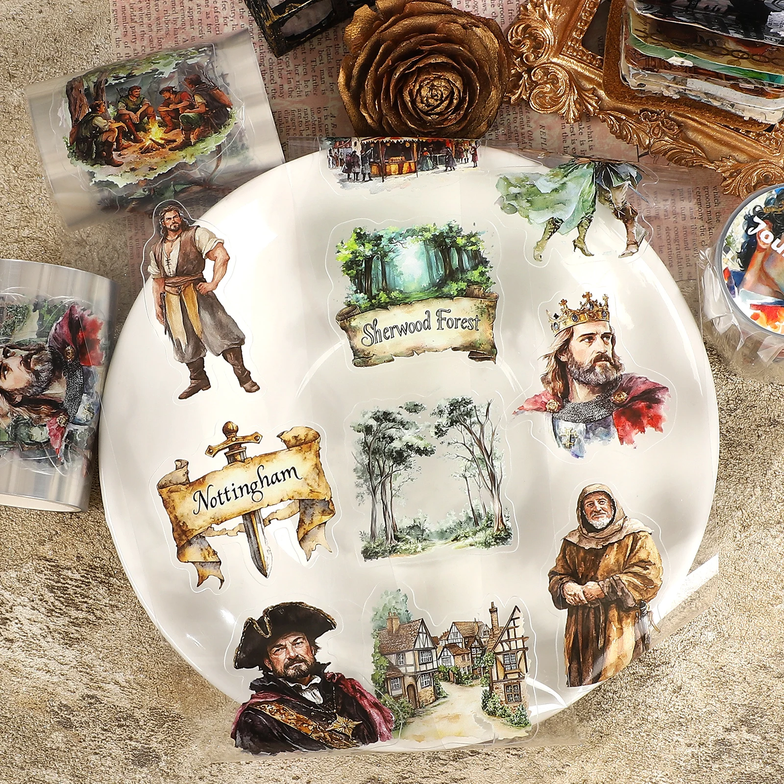 60mm*200cm Vintage Character Castle Landscape PET Tape Creative DIY Journal Material Collage Scrapbooking Stationery
60mm*200cm Vintage Character Castle Landscape PET Tape Creative DIY Journal Material Collage Scrapbooking Stationery