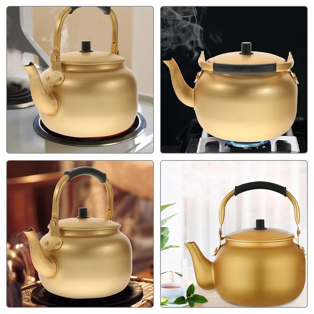 1L Aluminum Water Kettle Stovetop Boiler For Gas Open Flame Tea Coffee Brewing Metal Heating Pot Kitchen Barware
1L Aluminum Water Kettle Stovetop Boiler For Gas Open Flame Tea Coffee Brewing Metal Heating Pot Kitchen Barware