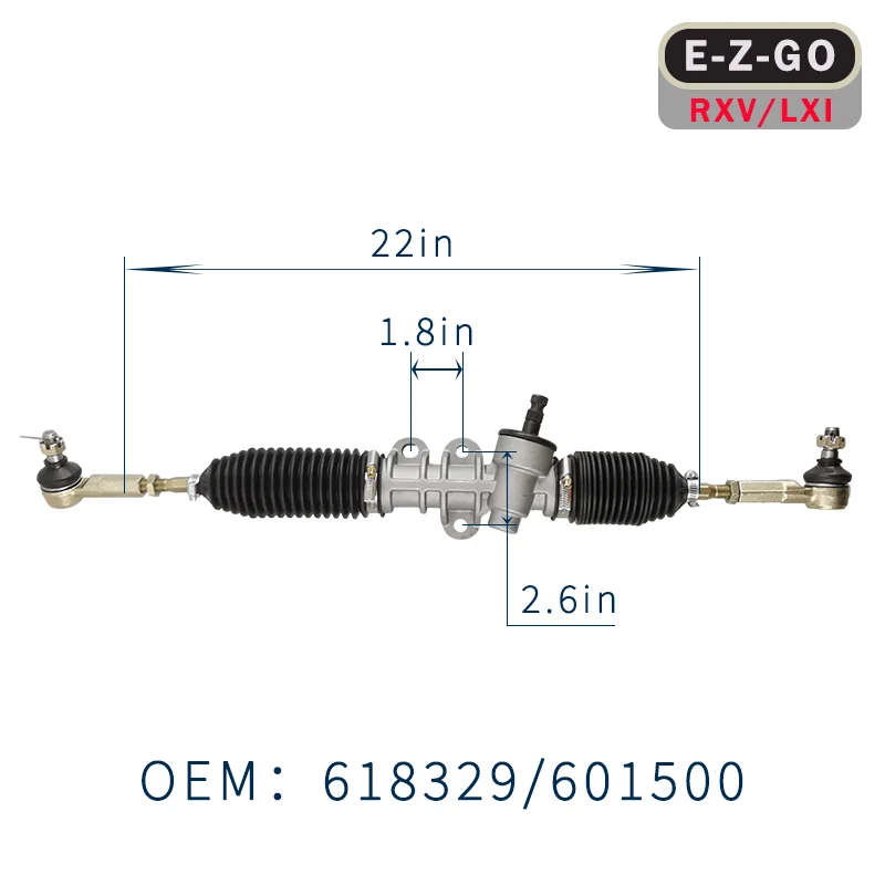 EZGO RXV Steering Box Assembly Fits RXV Golf Carts 2008 and Up - Gas and Electric Models Replace OEM# 601500/618329
EZGO RXV Steering Box Assembly Fits RXV Golf Carts 2008 and Up - Gas and Electric Models Replace OEM# 601500/618329
