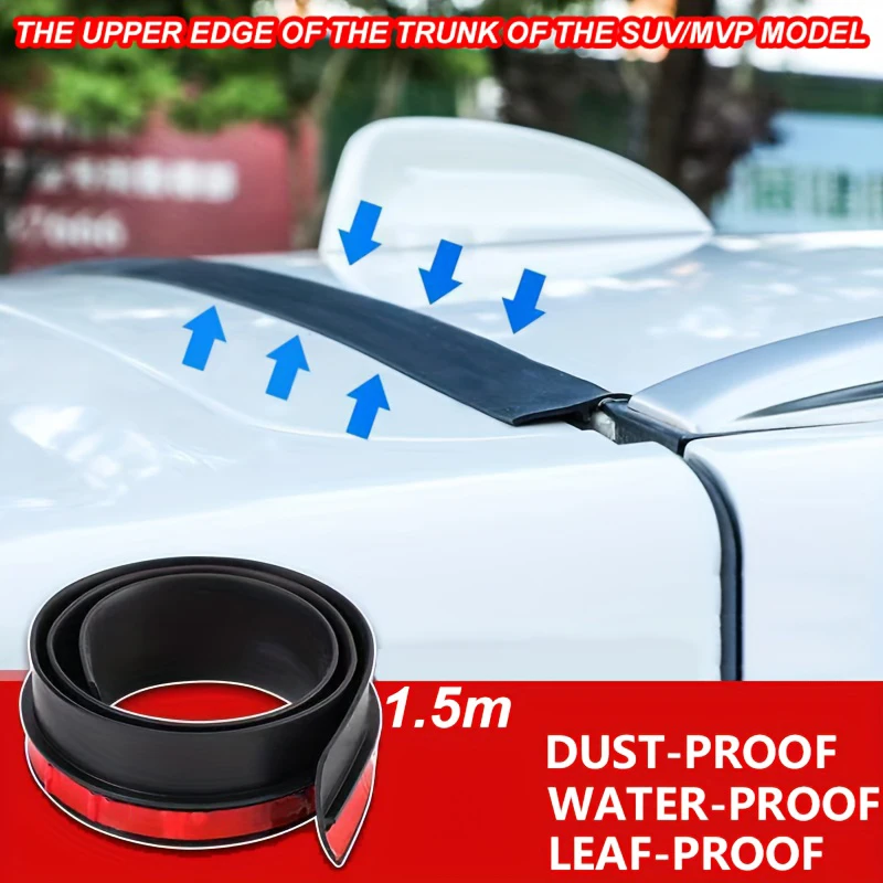 26mm 1.5m Car Trunk Lid Gap Filler Adhesive Strip Universal Rubber Trunk Sealants Strip Anti Dust Waterproof For SUV Hatchback
26mm 1.5m Car Trunk Lid Gap Filler Adhesive Strip Universal Rubber Trunk Sealants Strip Anti Dust Waterproof For SUV Hatchback